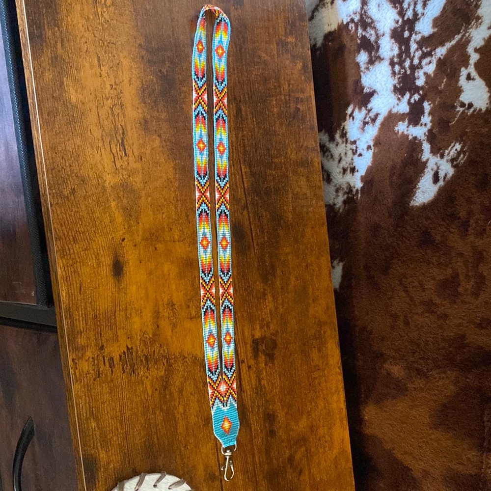 Beaded lanyard